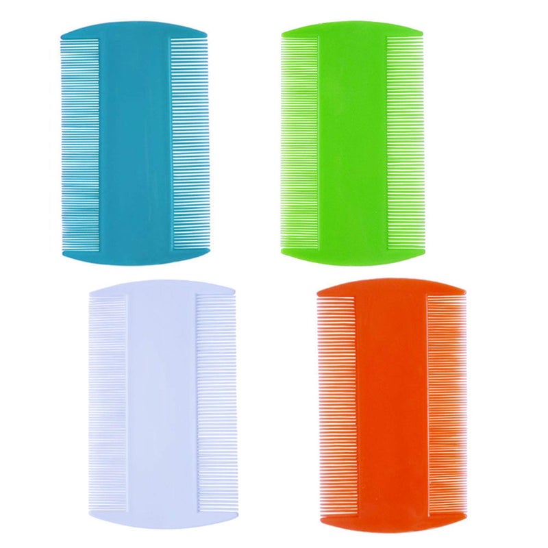 zYoung 4 Pcs Hair Comb Double Sided Fine Tooth Combs - Image 1
